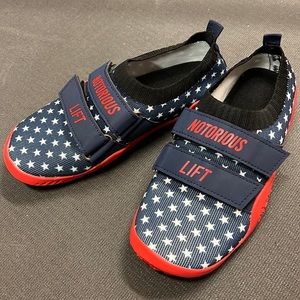 Notorious LIFT: Red, White & Blue deadlifting/lifting shoes. BRAND NEW SZ 38/6 M